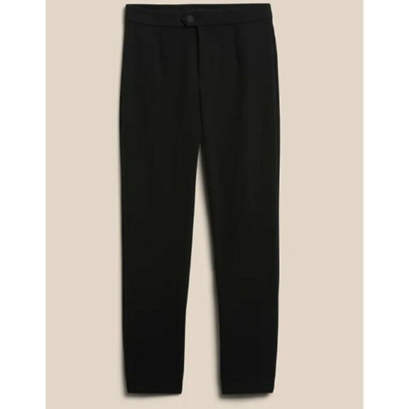 NWT Banana Republic Black Slim Sculptweave Pants RUNS SMALL SIZE DOWN - Picture 3 of 5